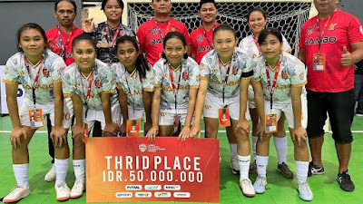 Futsal Putri Sulut Bermaterikan Pemain Lokal Dengan Prestasi Nasional di Liga Nusantara 2023