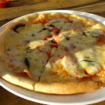 pizza at CABAN Tomorrowland at Hayama beach near Tokyo in Hayama, Japan 