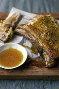 Roast pork with Irish whiskey sauce