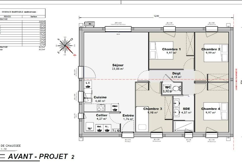  Vente Terrain + Maison - Terrain : 395m² - Maison : 84m² à Cozes (17120) 