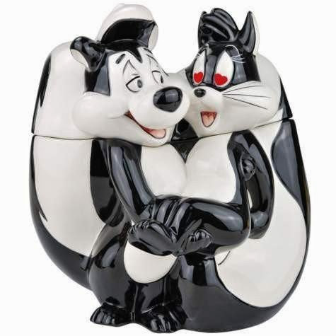  Westland Giftware Pepé Le Pew and Penelope Cookie Jar