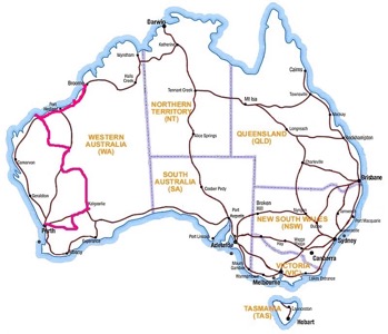 Route to Broome