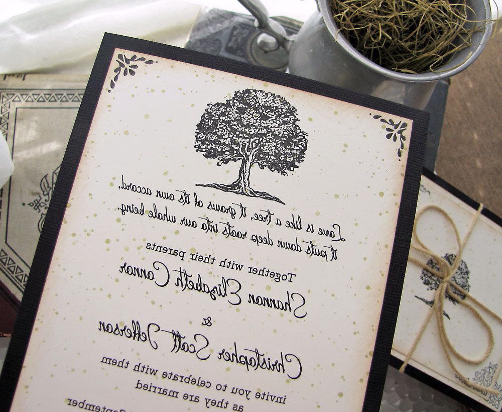 vintage wedding invitation