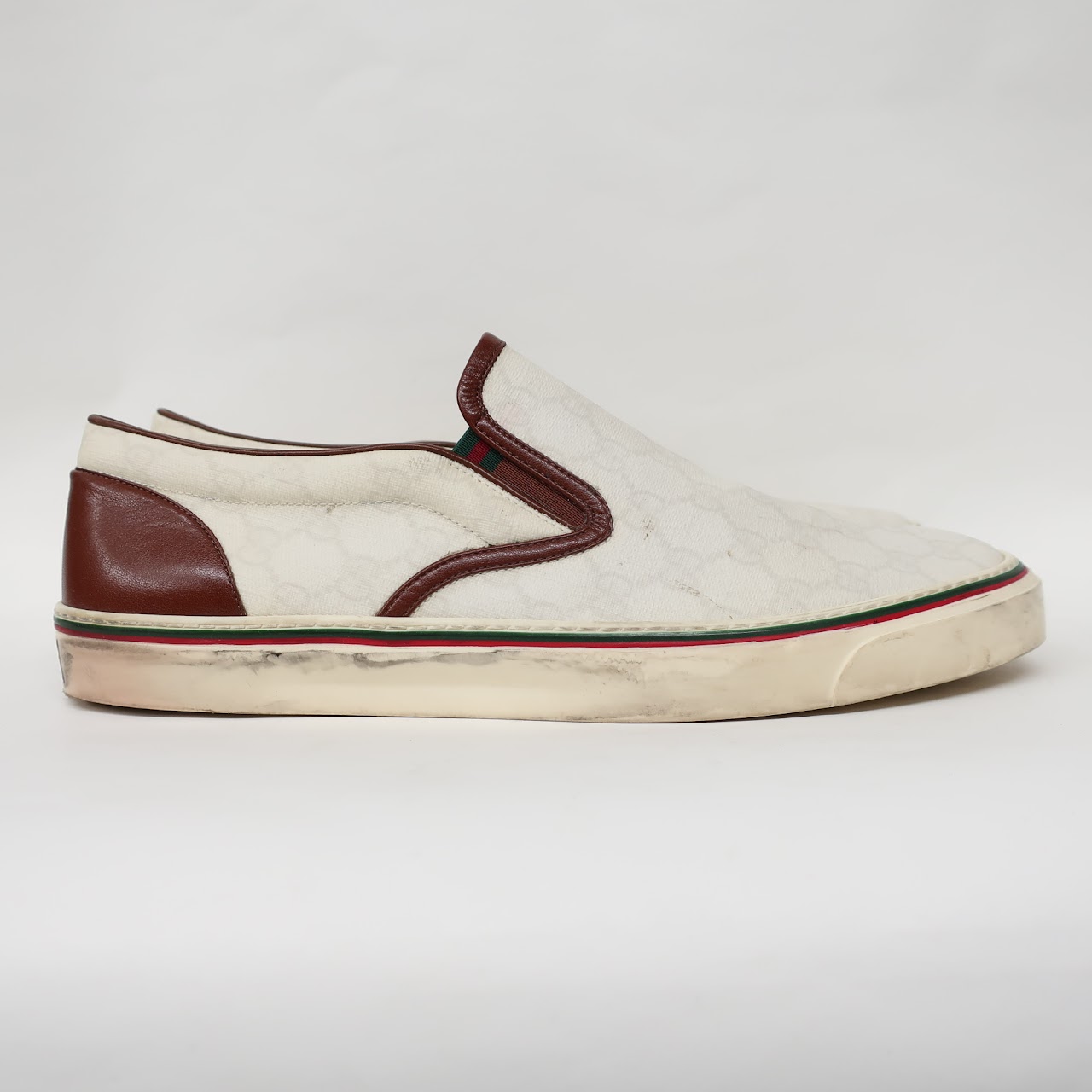 Gucci Monogram Slip Ons