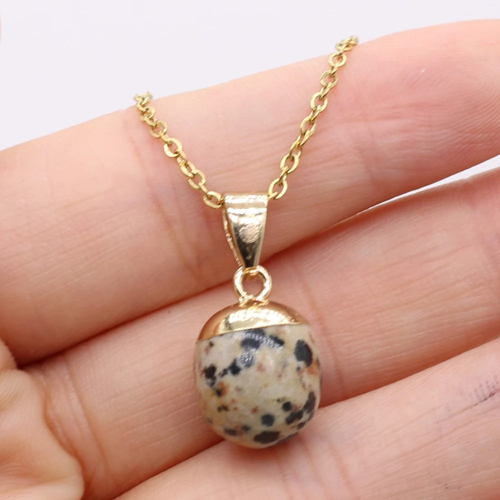 Title 7, Collier artisanal en alliage et pierres semi-pr...
