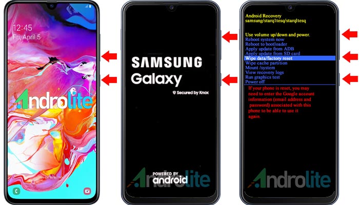 Samsung A50 Recovery Mode