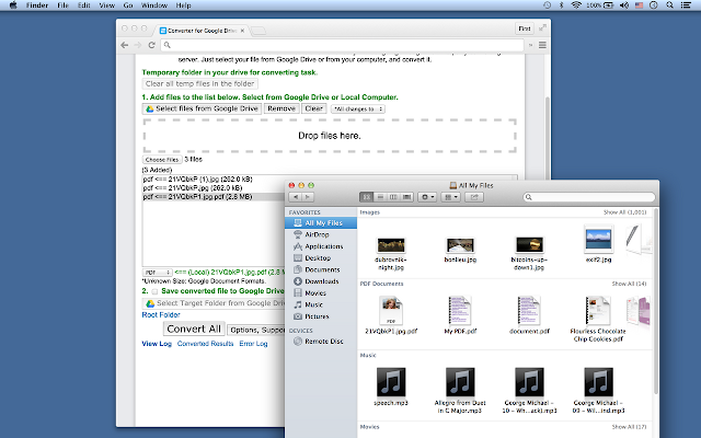 Screenshot of Converter for Drive Document