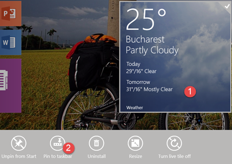 thanh tác vụ, ứng dụng, Windows 8.1, ghim, hiển thị, bỏ ghim