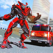 Truck Robot Fire Fighter Real War Simulator 🚒  Icon