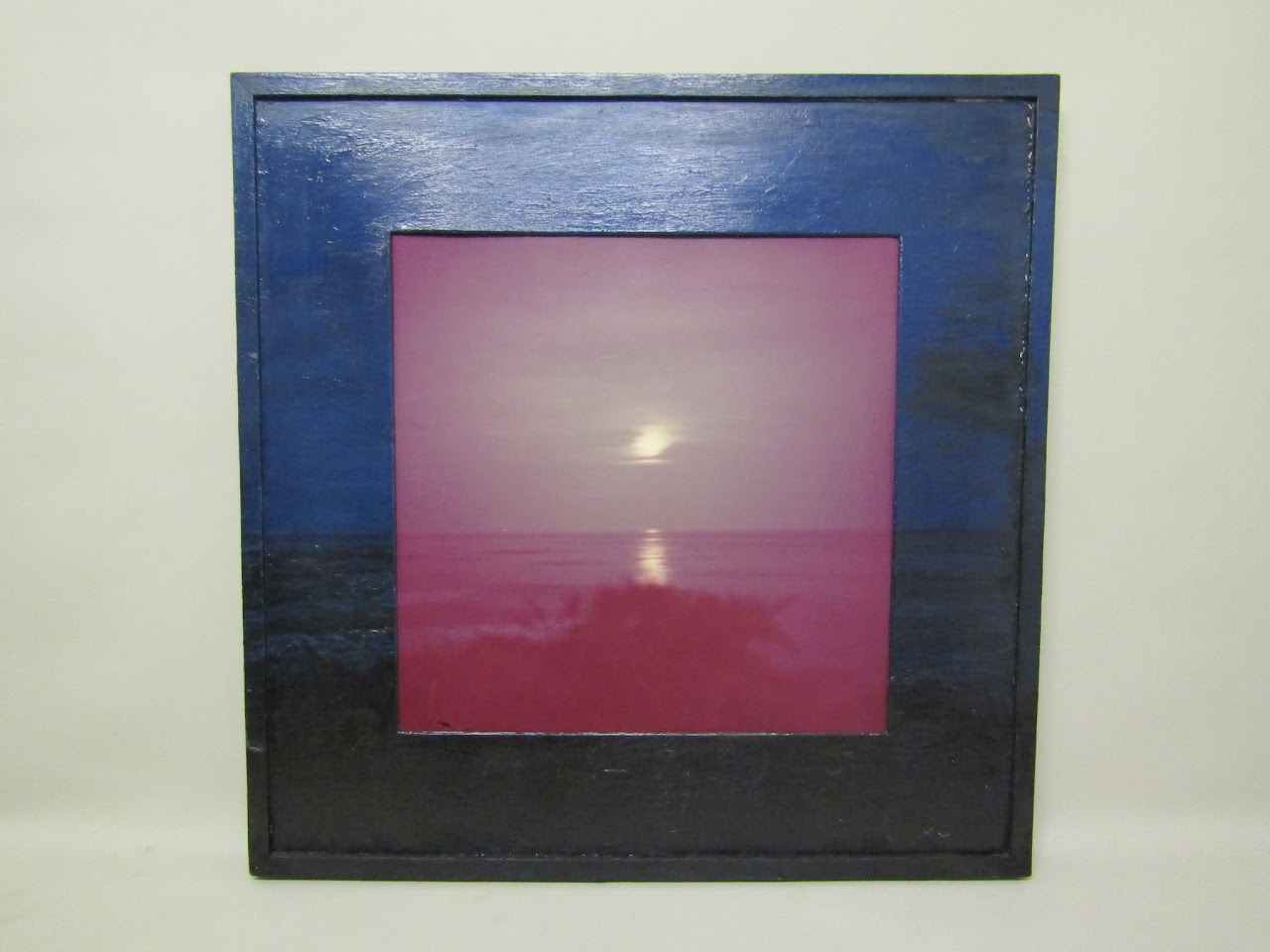 Gwenn Thomas "Moonlight Marine" Photograph and Painted Frame