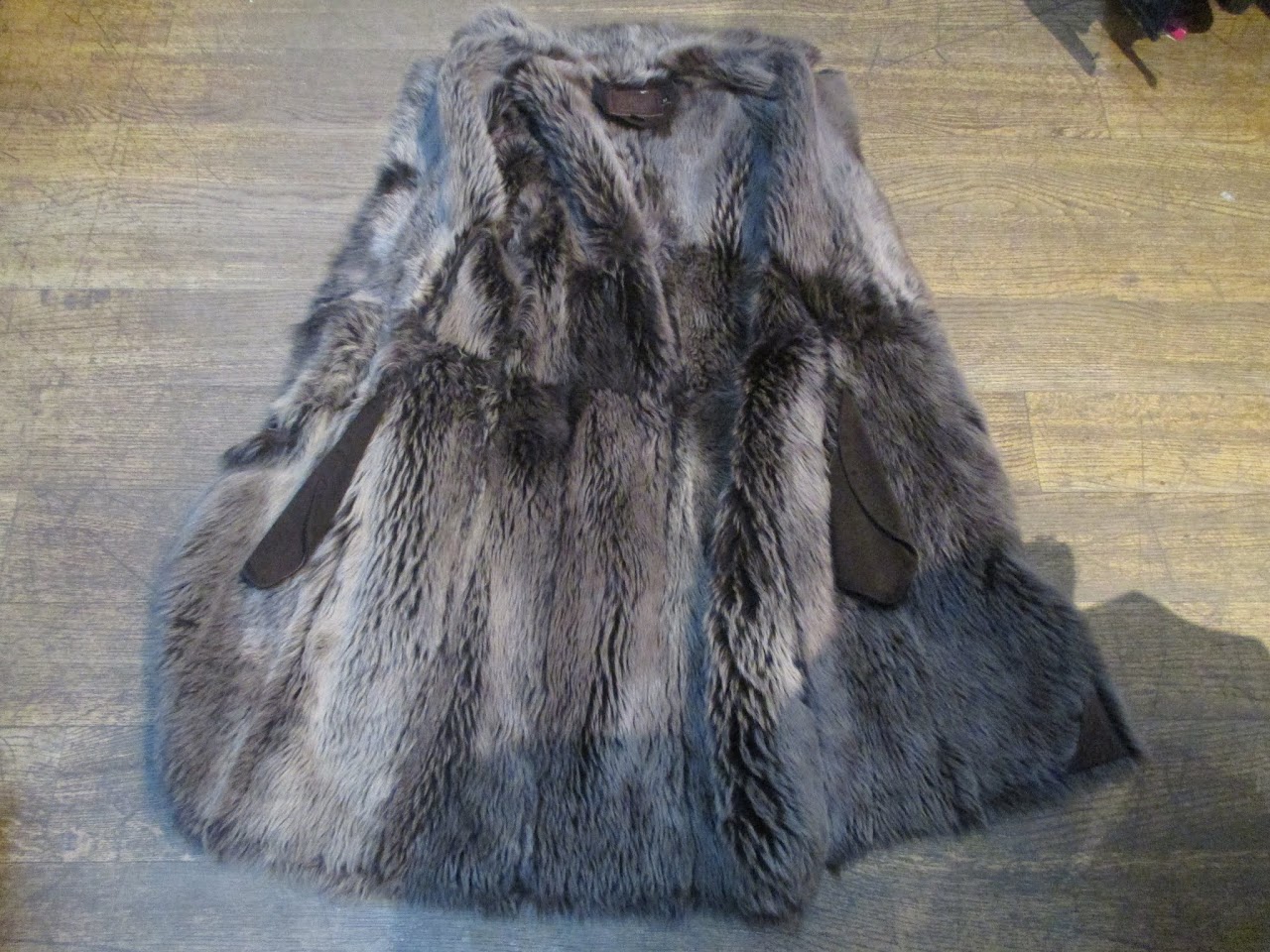 Coach Fur-lined Suede Coat