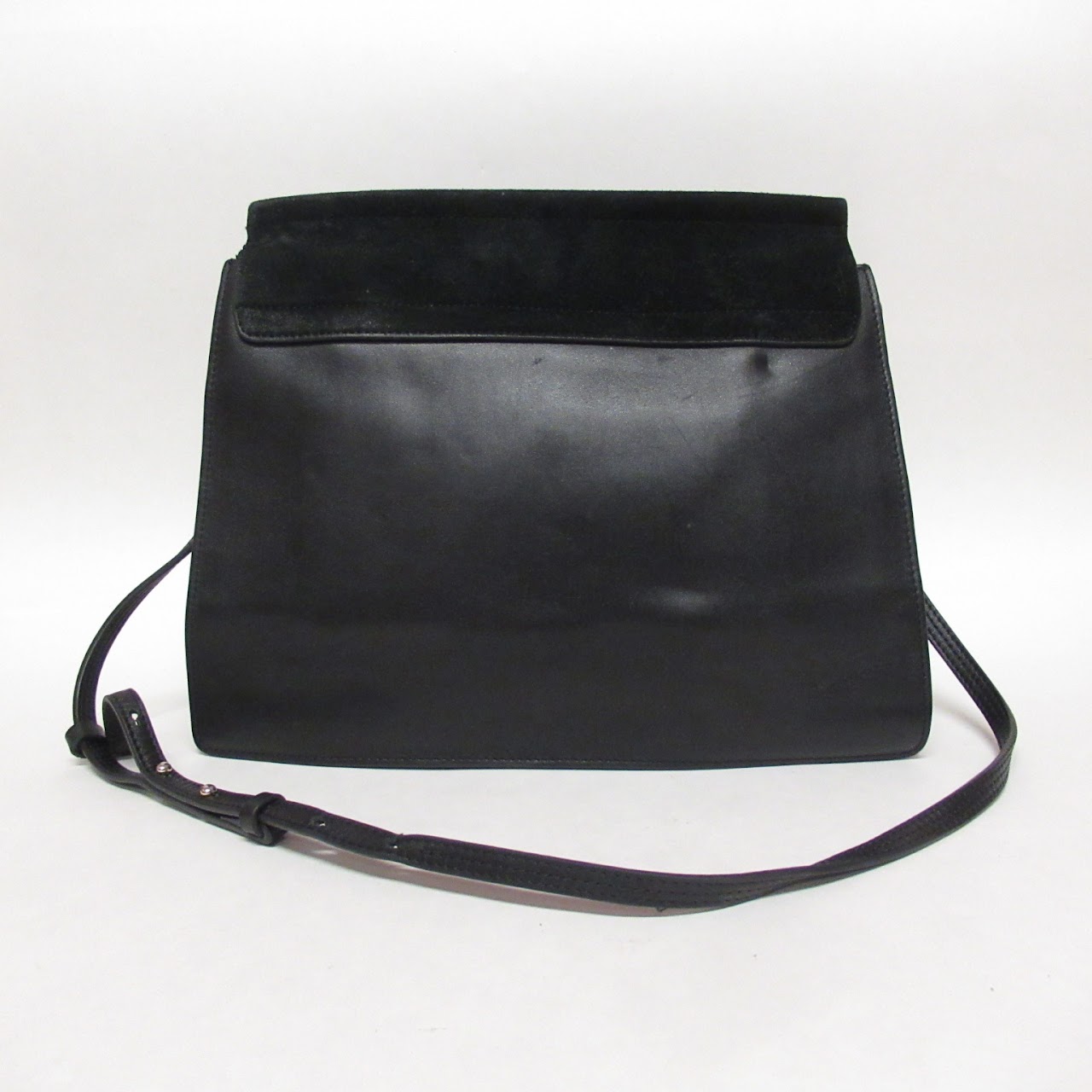 Chloé Black Leather and Suede Shoulder Bag