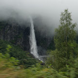 Waterval gezien vanuit de Flåmsbana.