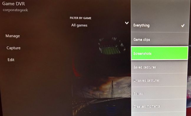 Xbox One, screenshots, knoppen, locatie, Game DVR