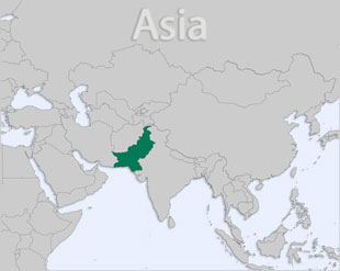 Pakistan location map