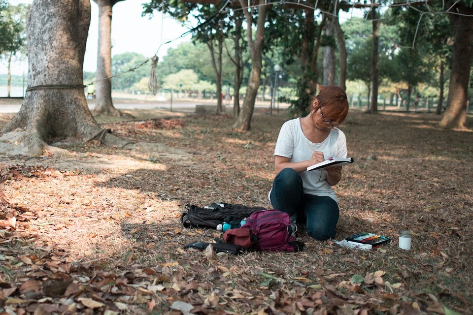 Bedok Reservoir Sketchwalk Jan 2014