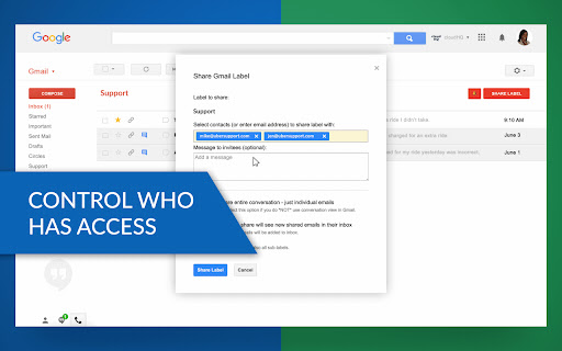 Label Sharing for Gmail™ by cloudHQ