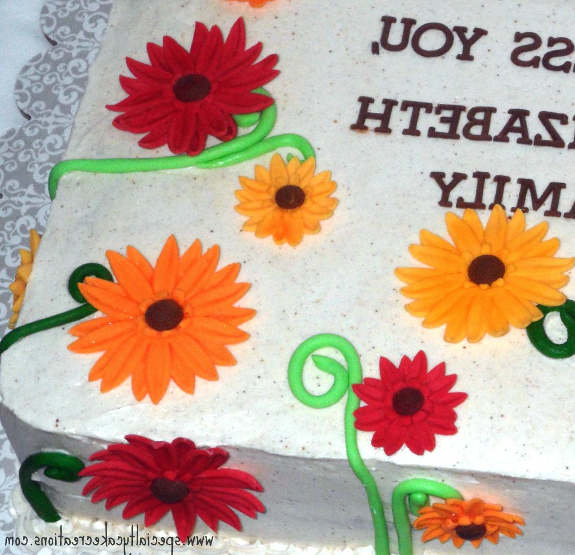 wedding cupcakes with gerberas