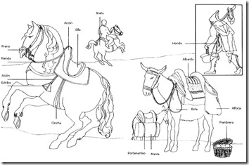 arreos  época  don Quijote  blogcolorear (2)