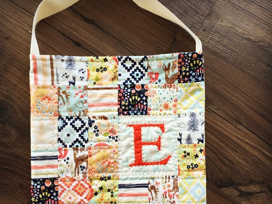 A Patchwork Bag (with appliqued initial)