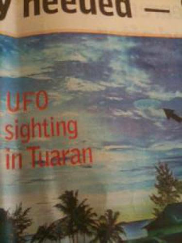 Interesting Daytime Ufo Was Seen And Photographed Over Tuaran Beach Resort Malaysia