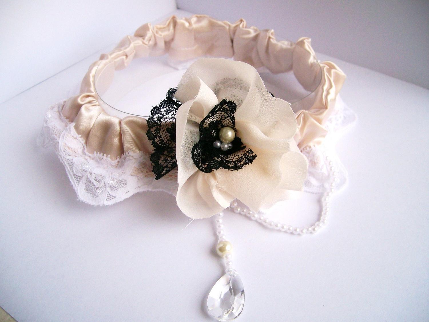 Bridal Garter Set Pink Satin