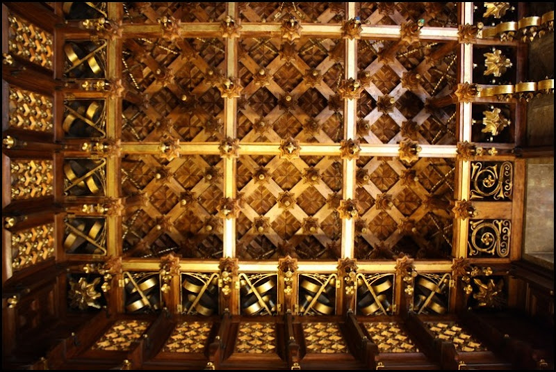 The Ceiling of the Visitor's Room in Antonio Gaudi's Palau Guell