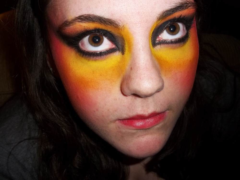 CHROMATICMAKEUP: Fire Bird Inspired Makeup on Jane