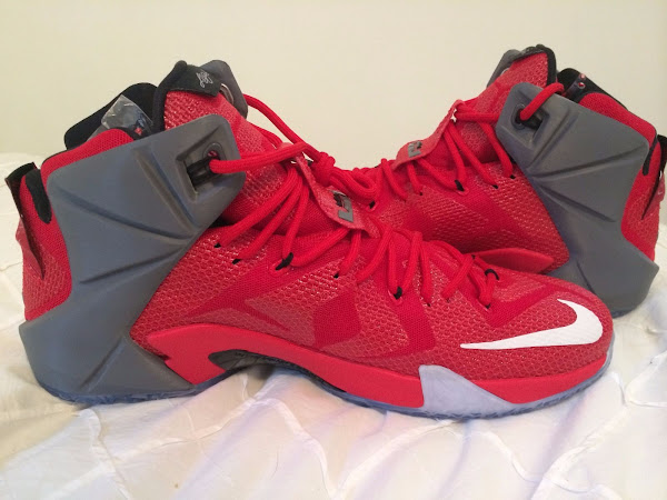 Closer Look at the Real Nike LeBron 12 Ohio State PEs