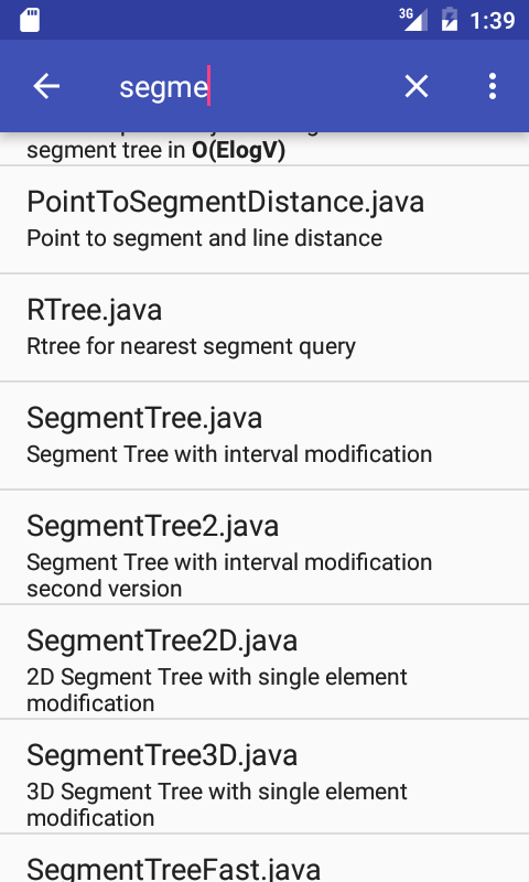 Algorithms in Java Screen 2