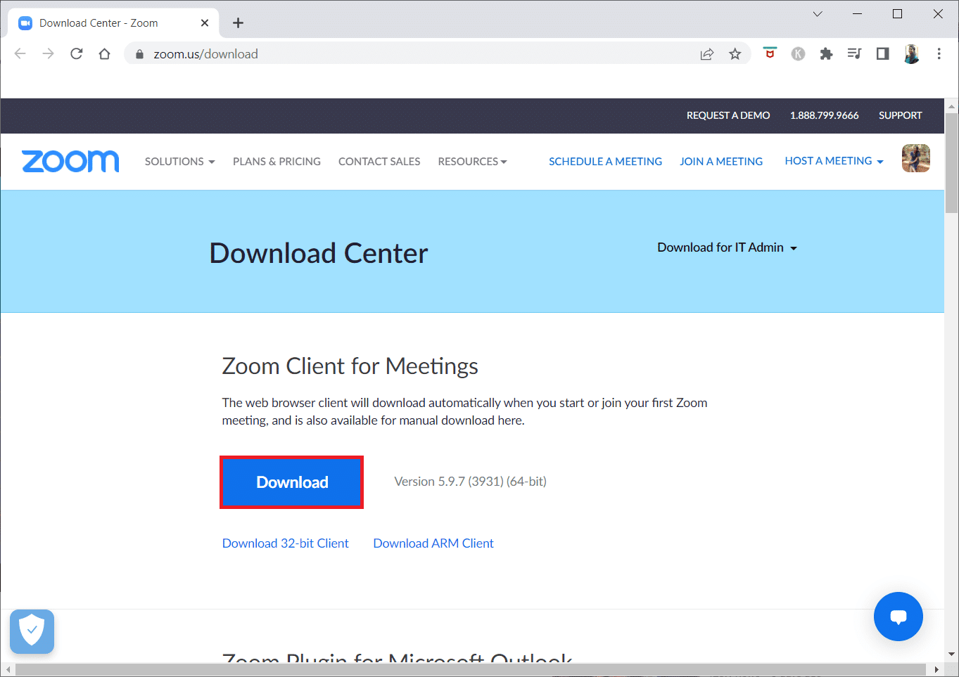 Haz clic en Descargar.  Cómo reparar el error de ID de reunión no válida de Zoom en Windows 10