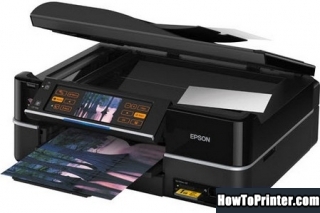 Reset Epson TX810FW printer use Epson reset software