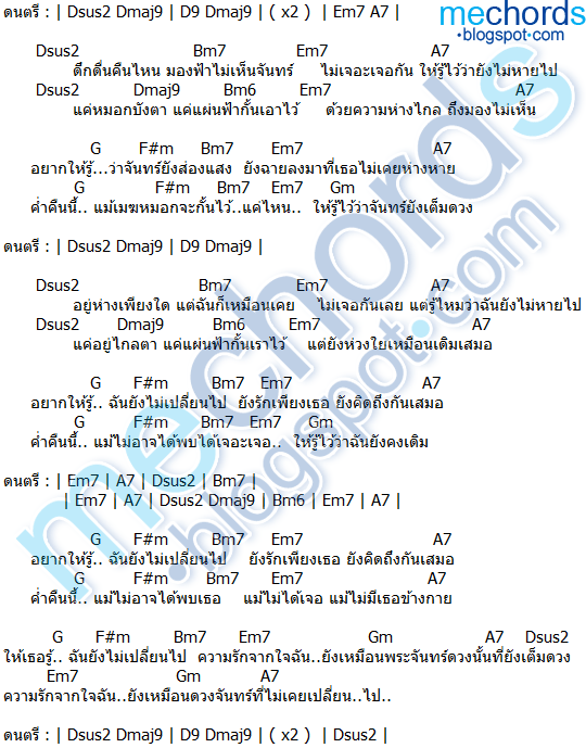 คอร์ดเพลง-จันทร์ยังเต็มดวง-Bodyslam