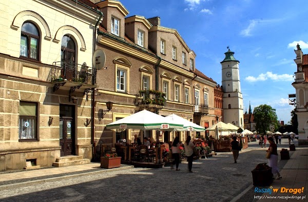 Sandomierz nad Wisłą - ulice na rynku