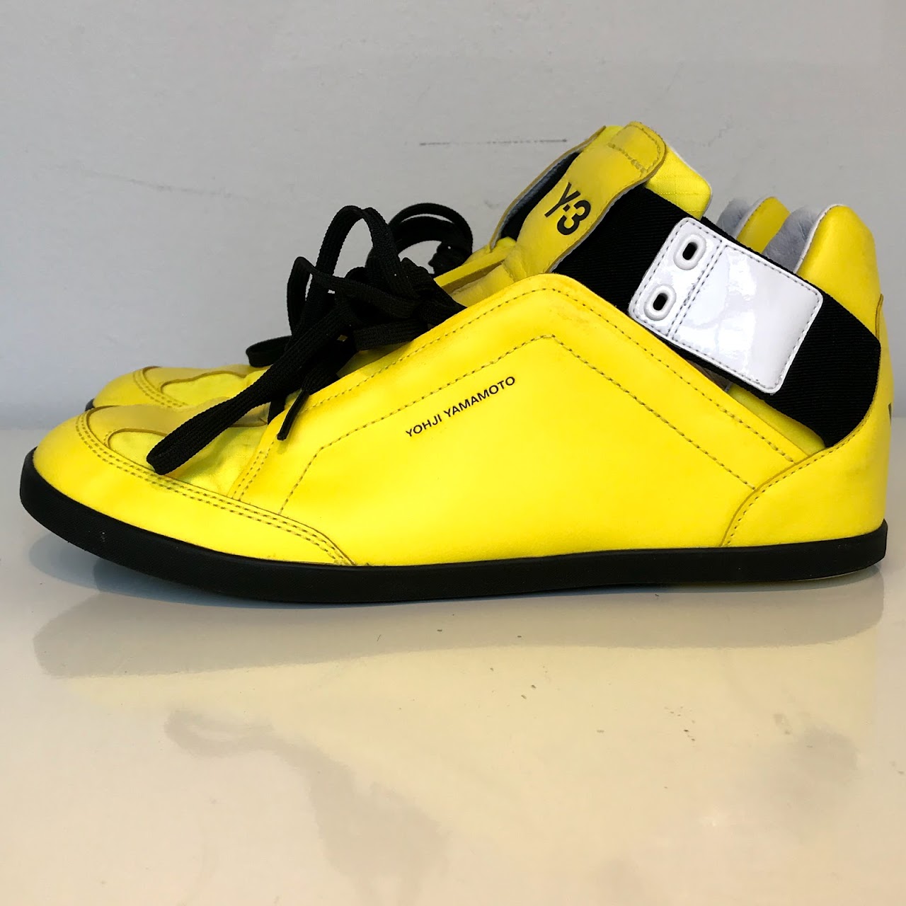 Y-3 Yellow Kazuhiri Cutout Hightops