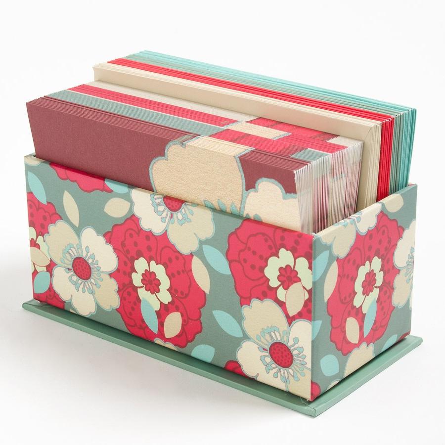 Assorted Red Cream Teal Floral