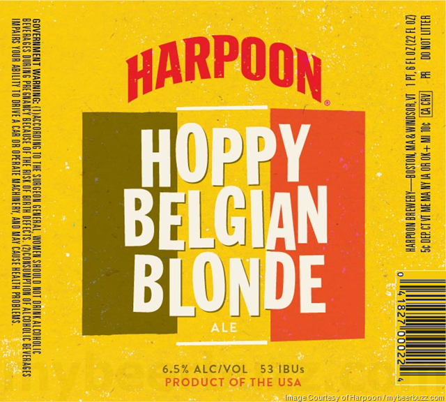 Harpoon Adding Hoppy Belgian Blonde Bottles