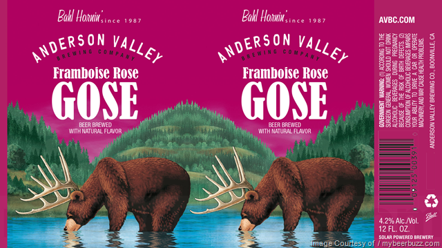 Mybeerbuzz .com Highlights Anderson Valley Framboise Rose Gose