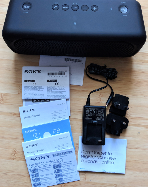 Sony SRS-XB40, không dây, Bluetooth, loa