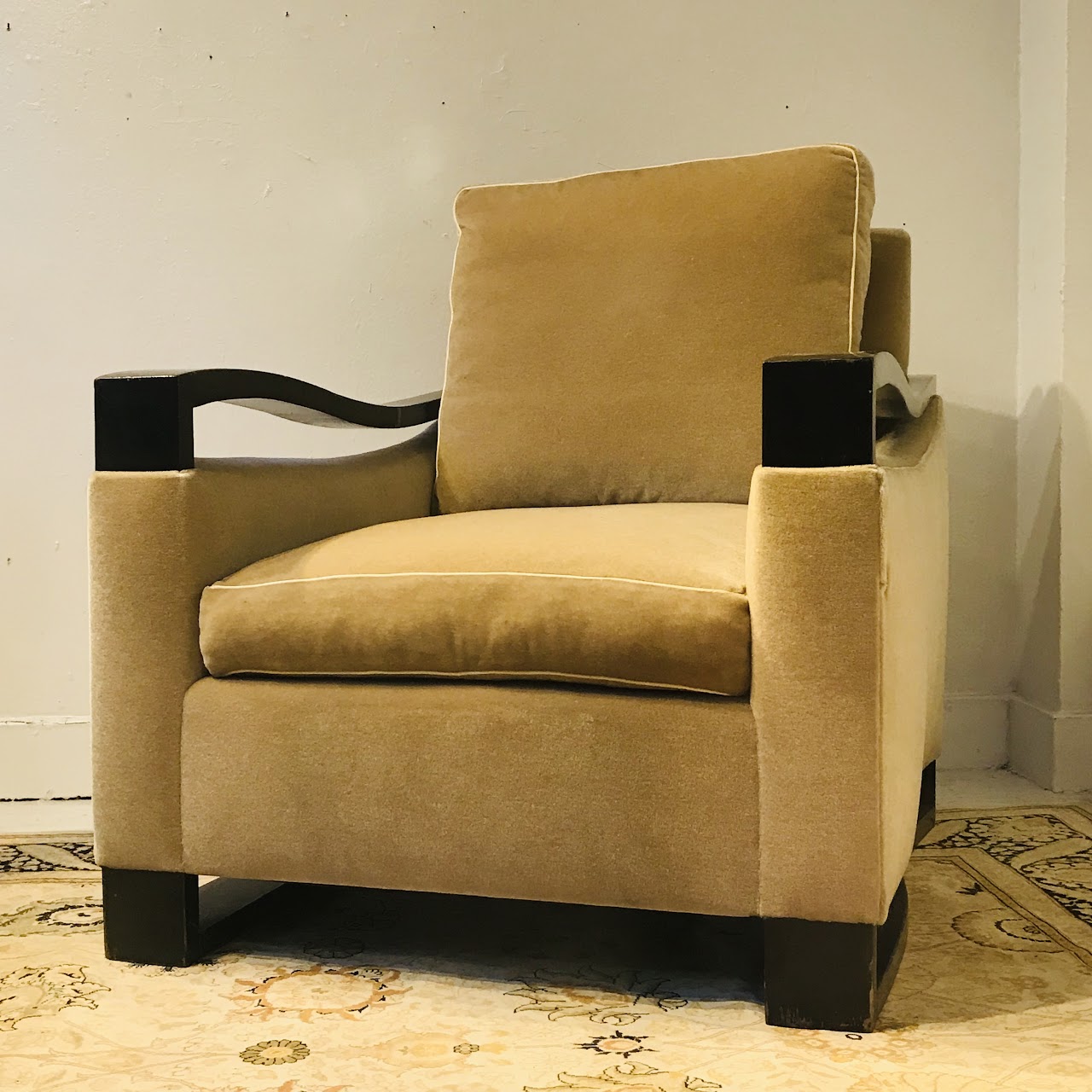 Mohair Donghia Woodbridge Style Club Chair #2