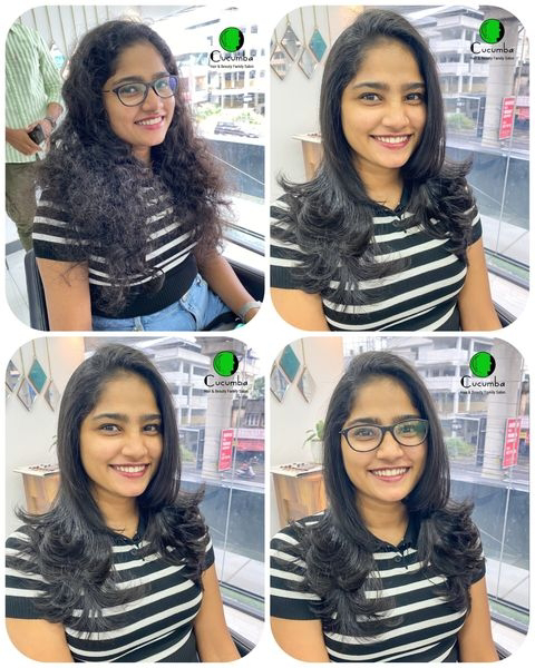 Cochin college girl's long layer hair cut makeover - Village Barber Stories