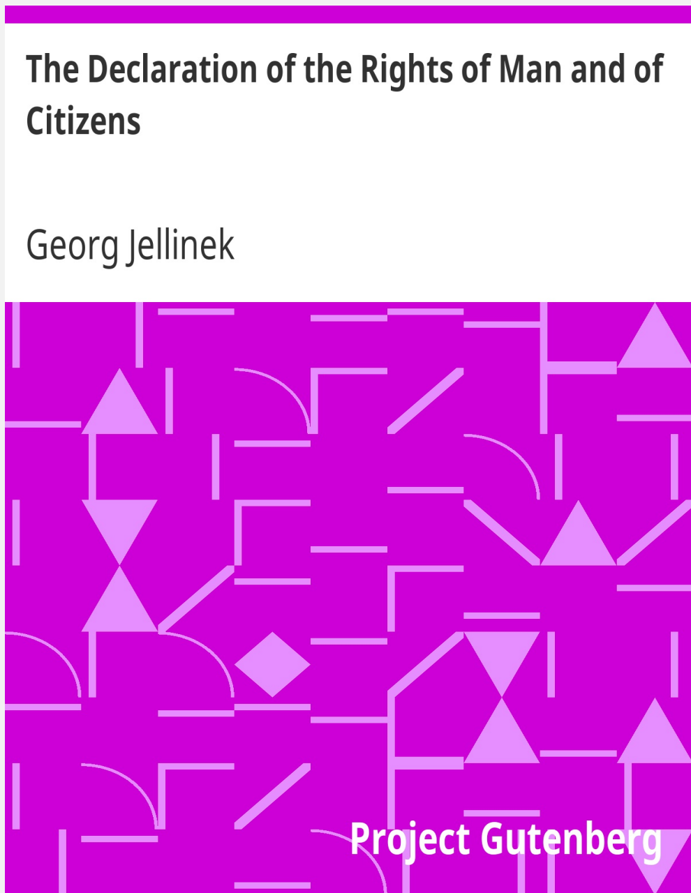 THE DECLARATION OF THE RIGHTS OF MAN AND OF CITIZENS BY GEORG JELLINEK PDF