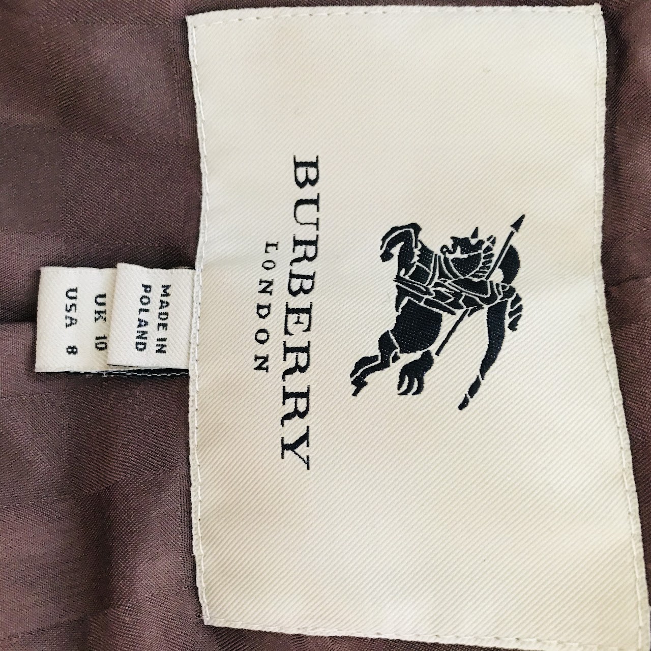 Burberry London Brown Wool Jacket