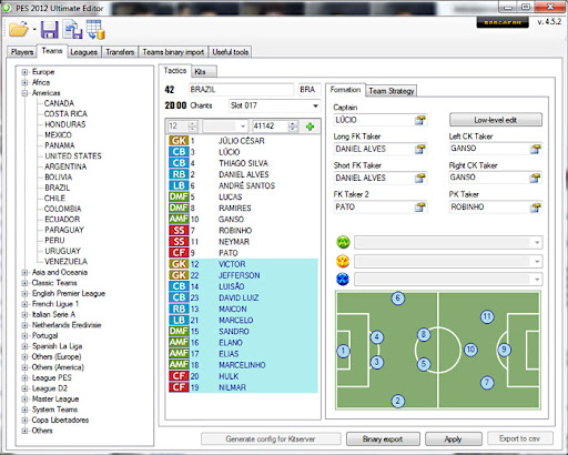 Ultimate Editor v4.5.2 - PES 2012