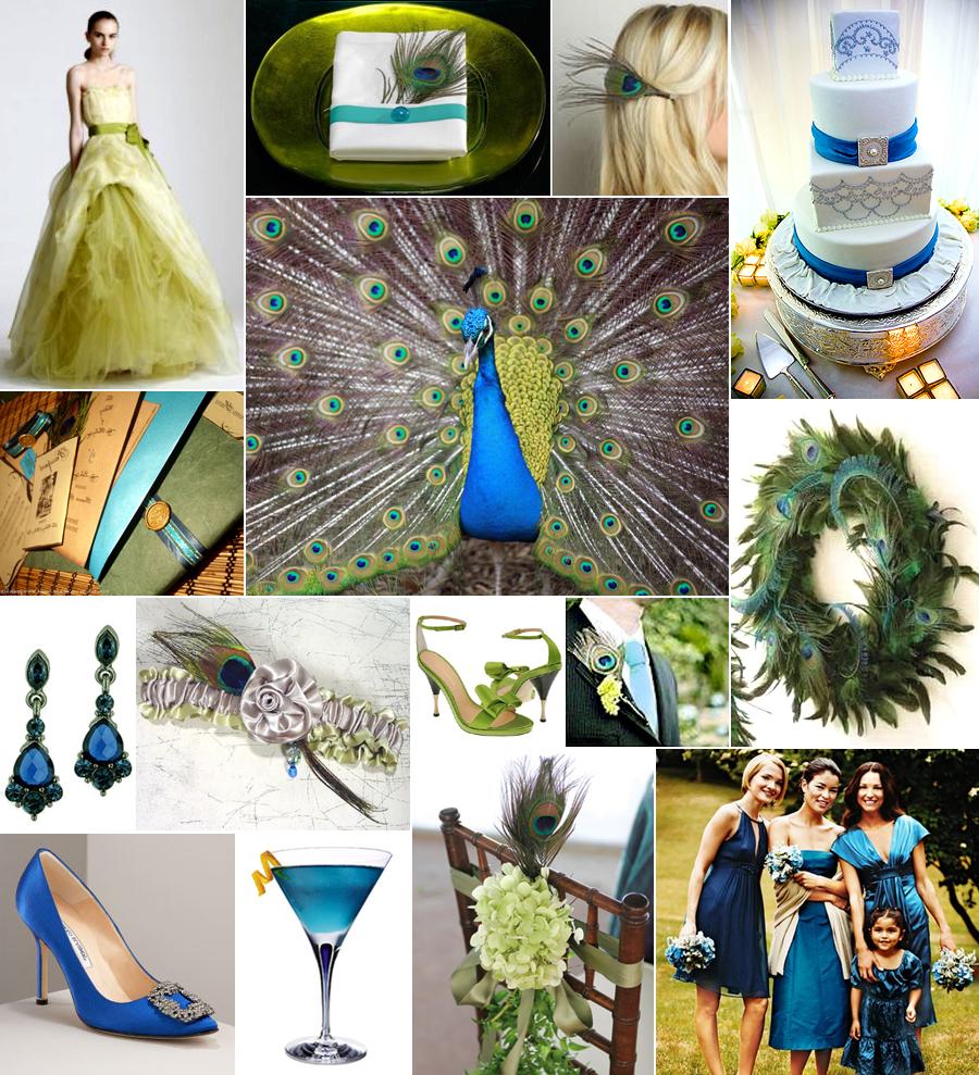 My theme is peacock feathers.