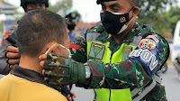 Kodim 1615/Lotim Back Up Polres Lotim Dalam Operasi Zebra Rinjani 2021