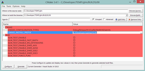 cmake-glm