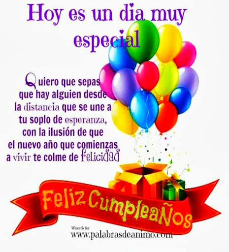 Tarjeta de felicitacion con mensaje de saludo