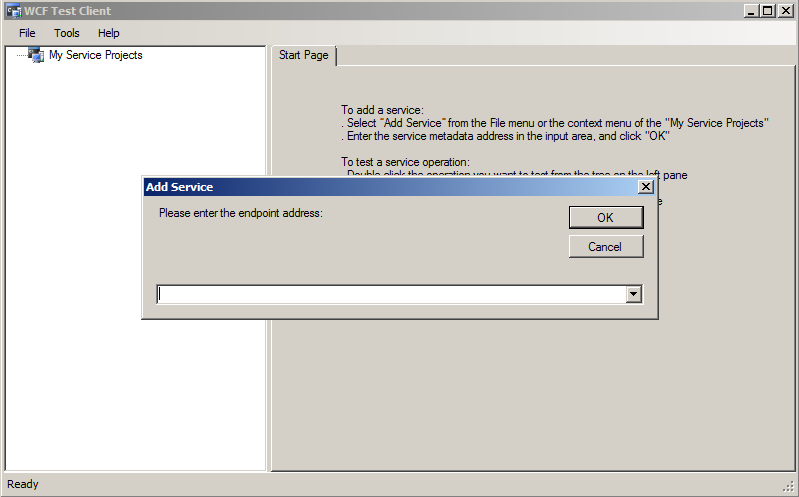 Kushdilip S Blog Test Wcf Service With Wcf Test Client Without