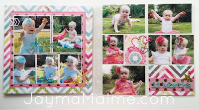 Custom . Love You Lots 2 Page 12x12 Scrapbook layout